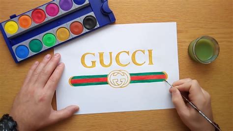 how to draw gucci belt